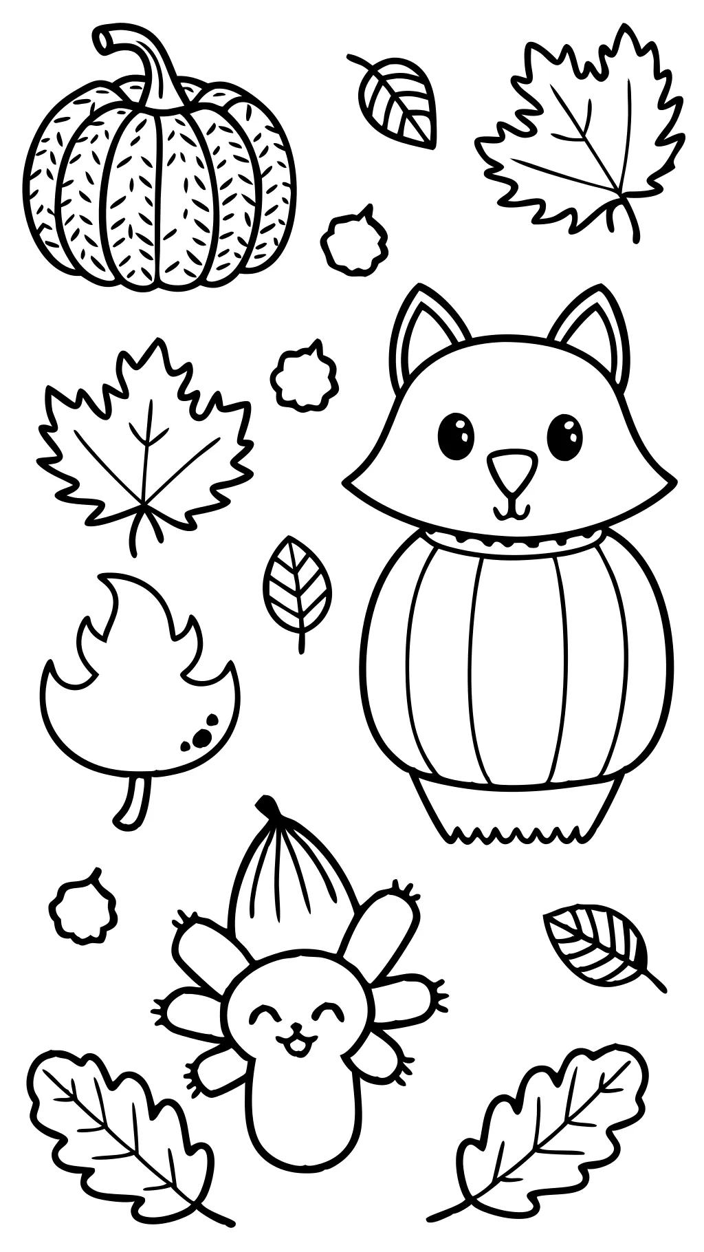 fall coloring pages for free